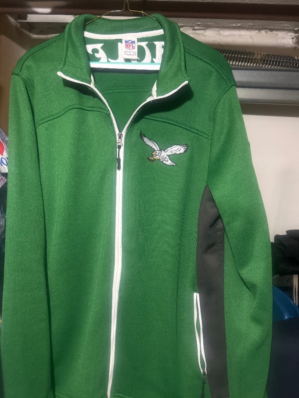 Vintage EAGLES Green Track Jacket large
